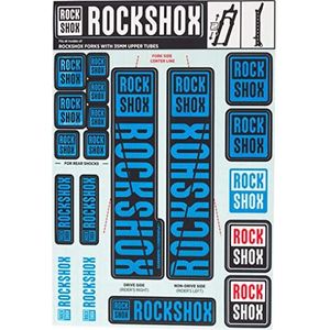 RockShox Stickerset 35 mm blauw, Pike/Lyrik/Yari/Domain/Revelation, 11.4318.003.511 reserveonderdelen, standbuizen