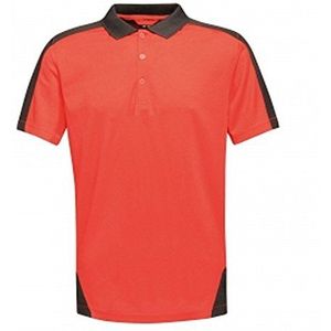 Regatta Professioneel Contrast Coolweave Wicking Polo Shirt, ClassRed/Blk, XL