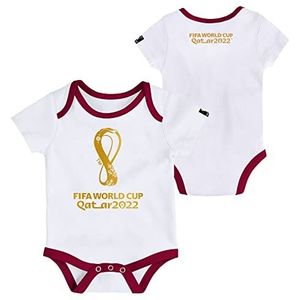 FIFA Baby Officiële World Cup 2022 Logo Groeien, Wit, 18 Maanden, Kleur: wit, 18 maanden