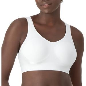 Bali Women's Plus Comfort Revolution Wirefree Bra with Smart Sizes, White