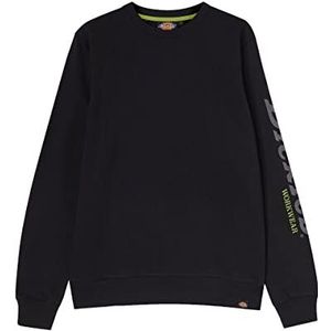 Dickies - Sweatshirt voor mannen, Okemo sweatshirt met ronde hals, beter katoenen initiatief, Zwart, XXL