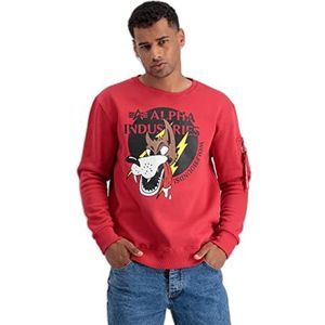 Alpha Industries Wolfhounds Sweatshirt voor Mannen Mars Red
