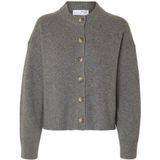 Selected - Cille - Cashmere Cardigan - Ronde Hals - Lange Mouwen