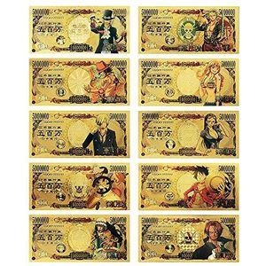 Generic 10 stuks Japanse Anime ONE Piece Edition Bladwijzers, verzamelobjecten, bankbiljetten en geschenken