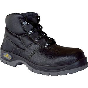 Deltaplus JUMP2S1NO38 Hoge veterschoenen van gepigmenteerd crouponleer - S1 Src, zwart, maat 38