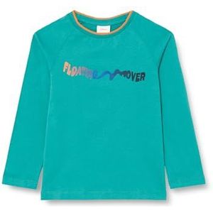 s.Oliver Junior T-shirt voor jongens met lange mouwen blauw groen 116, blauwgroen, 116 cm