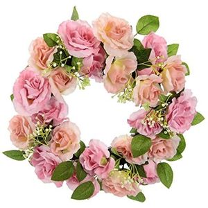 Krans, rozenkrans, deurkrans, wandkrans, bloemen, decoratie, kunstbloemen, krans, bloemenkrans, huisdeur, cadeau, bruiloft, bruiloftsdecoratie, Valentijnsdag, Moederdag, wanddecoratie, rozenblaadjes