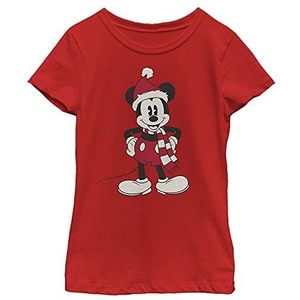 Disney T-shirt voor meisjes Mickey Hoed (1 stuks), Rood, XL