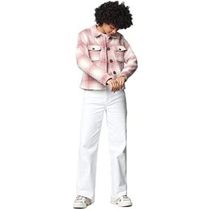 ONLY Dames Onllou Short Check Jacket OTW Noos Jas, Pompsteen/Checks: roze bruin, S