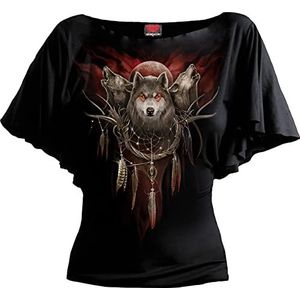 Spiral Cry Of The Wolf T-shirt zwart 4XL