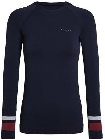 FALKE - Maximum Warm - Dames Top van Onderlaag - Blauw - Lange Mouwen - Functioneel Materiaal