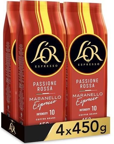 L'OR Espresso Maranello Koffiebonen - Intensiteit 10/12 - 4 x 450 gram