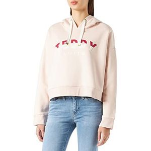 Teddy Smith S- Tyana sweatshirt met capuchon voor dames, Romantisch Roze, XL