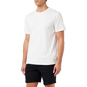 Jack & Jones Jac Basic SS and Shorts Set Sportkleding voor heren, wit/detail: shorts zwart, M