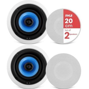 Pyle Luidsprekers – Plafondluidsprekers – Plafondspeakers- Inbouwluidsprekers voor Thuis - 2-Wege Speakers - Wandmontage Luidsprekers - 300 Watt- Voor Thuisbioscoop Entertainment