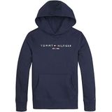 Tommy Hilfiger Essential Hoodie Hoodie Unisex Kinderen, Twilight Navy, 18 mois