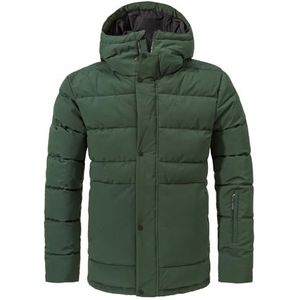 Schöffel Heren Ins. Jacket Eastcliff M, ademend, waterdicht winterwandeljack, outdoorjas met verstelbare capuchon en praktische zakken, donker jade, 50