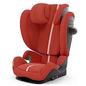 CYBEX Gold autostoel Oplossing G i-Fix Plus, Voor auto's met en zonder ISOFIX, Van ca. 3 tot 12 jaar (100 - 150 cm), Van ca. 15 tot 50 kg, Hibiscus Red