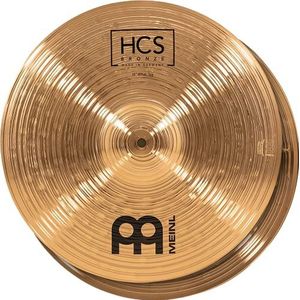Meinl Cymbals HCS Brons HCSB15 inch Hihat (video) drumstel - paar - (38,10 cm) B8 Brons, traditionele afwerking (HCSB15H)