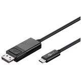 Goobay 79295 USB-C- DisplayPort adapterkabel, 4k60Hz, 1,20 m, zwart