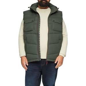 s.Oliver - 2156315 - Gewatteerd Herenvest - 7940 - Met Afneembare Capuchon