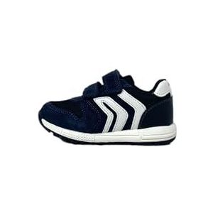 Geox B Alben Boy A Sneakers voor jongens, marineblauw/wit, 26 EU
