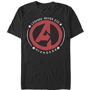 Marvel Classic - Legends Never Die Unisex Crew neck T-Shirt Black S