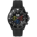 Ice-Watch - ICE chrono Trilogy - Zwart herenhorloge met kunststof band - 021600 (Medium)