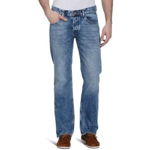 Cross Jeans voor heren Comfort/Antonio, Skyway Light Blue Used, 36W x 36L