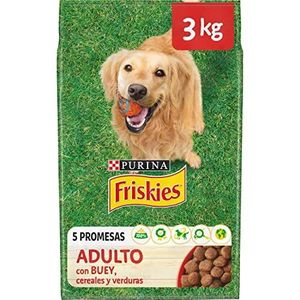 Friskies Purina Friskies Volwassen hondenvoer met os, granen en groenten, 4 x 3 kg zak