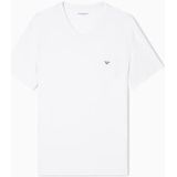 Emporio Armani - Soft Modal T-shirt - Zwart - Korte Mouwen - V-hals