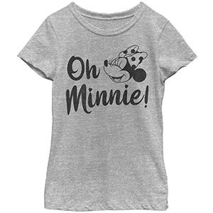Little Big Disney Classic Mickey Oh Minnie Meisjes T-shirt met korte mouwen, Athletic Heather, Small, Athletic Heather, S, Sportheide, S, Sportieve heide, S