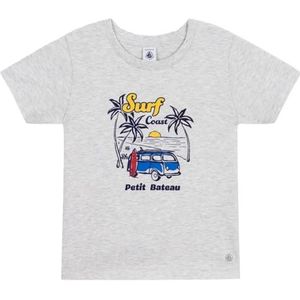 Petit Bateau T-shirt met korte mouwen voor kinderen en jongeren, Grijs, 12 jaar