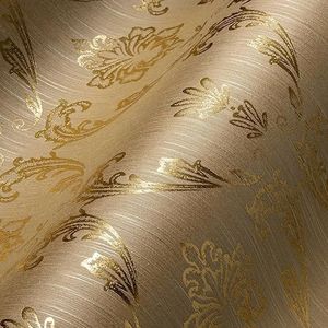 Architects Paper textielbehang metallic zijde behang met ornamenten barok 10,05 m x 0,53 m beige metallic Made in Germany 306584 30658-4