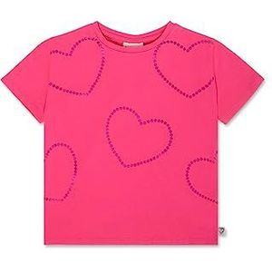 Tuc Tuc T-shirt van gebreid, fuchsia, harten, meisjes, basics kids, Fuchsia, 12 Jaren