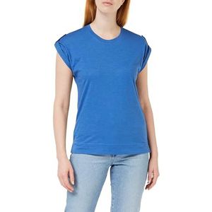 People Tree Jayne Slub T-shirt voor dames, Blauw, 40