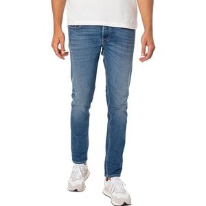 Replay Willbi Regular Slim Fit Jeans voor heren, 009, medium blue, 29W / 32L