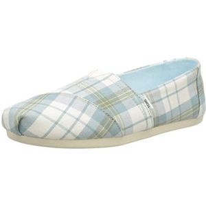 TOMS Platte instappers met Alpargata-print voor dames, Blauw 01, 36 EU