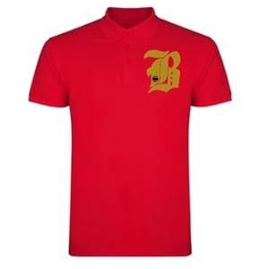 AMERICAN COLLEGE USA Uniseks poloshirt voor jongens en meisjes, rood, 4 Jaar