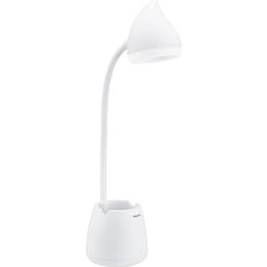 PHILIPS LED tafellamp Hat, dimbaar, accu 900 mA, 3000-5700 K, 4,5 W, wit