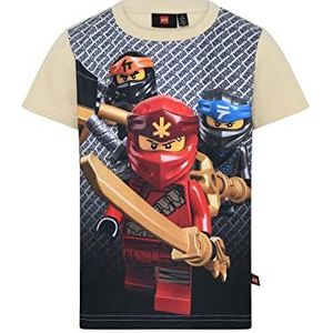 LEGO Ninjago LWTaylor 332 T-shirt voor jongens, 136 donkerwit, 92 kinderen