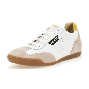 Guess Vertigo, veterschoenen voor heren, White Brown Ochre, 40 EU, Wit Brown Oker