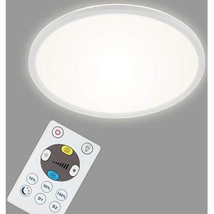 BRILONER Leuchten LED-paneel, plafondlamp dimbaar, plafondlamp met achtergrondlicht, incl. afstandsbediening, 22 watt, 3000 lumen, wit, 420x29mm (DxH)