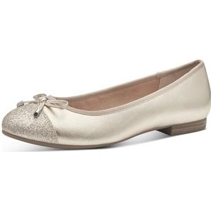 MARCO TOZZI Ballet Flat by Guido Maria Kretschmer 2-82100-42 dames, Gold Comb, 37 EU