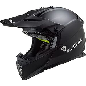 LS2 Motorcross Helm - MX437 Fast Evo - Mat Zwart - XXS