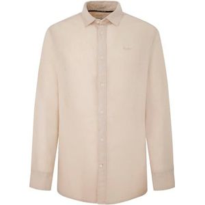 Pepe Jeans Heren Paytton Shirt, Beige (Base Beige), XL, Beige (Basis Beige), XL