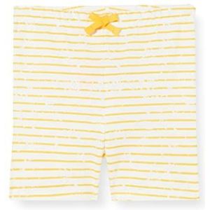 Koton Striped Drawstring Short Cotton Shorts voor jongens, Gele Streep (18Z), 12-18 Maanden