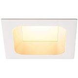 SLV wand- en plafondinbouwarmatuur VERLUX/plafond- en wandverlichting binnen, ledspot, inbouwarmatuur, wandinbouwarmatuur, plafondspot / 3000K 22 W 1800 lm wit dimbaar 80 graden,wit