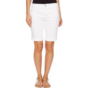 NYDJ Women's Petite Briella Roll Cuff Jean Short, Optic White, 6P