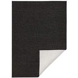 Northrugs In & Outdoor omkeerbaar tapijt Miami zwart crème, 120x170 cm